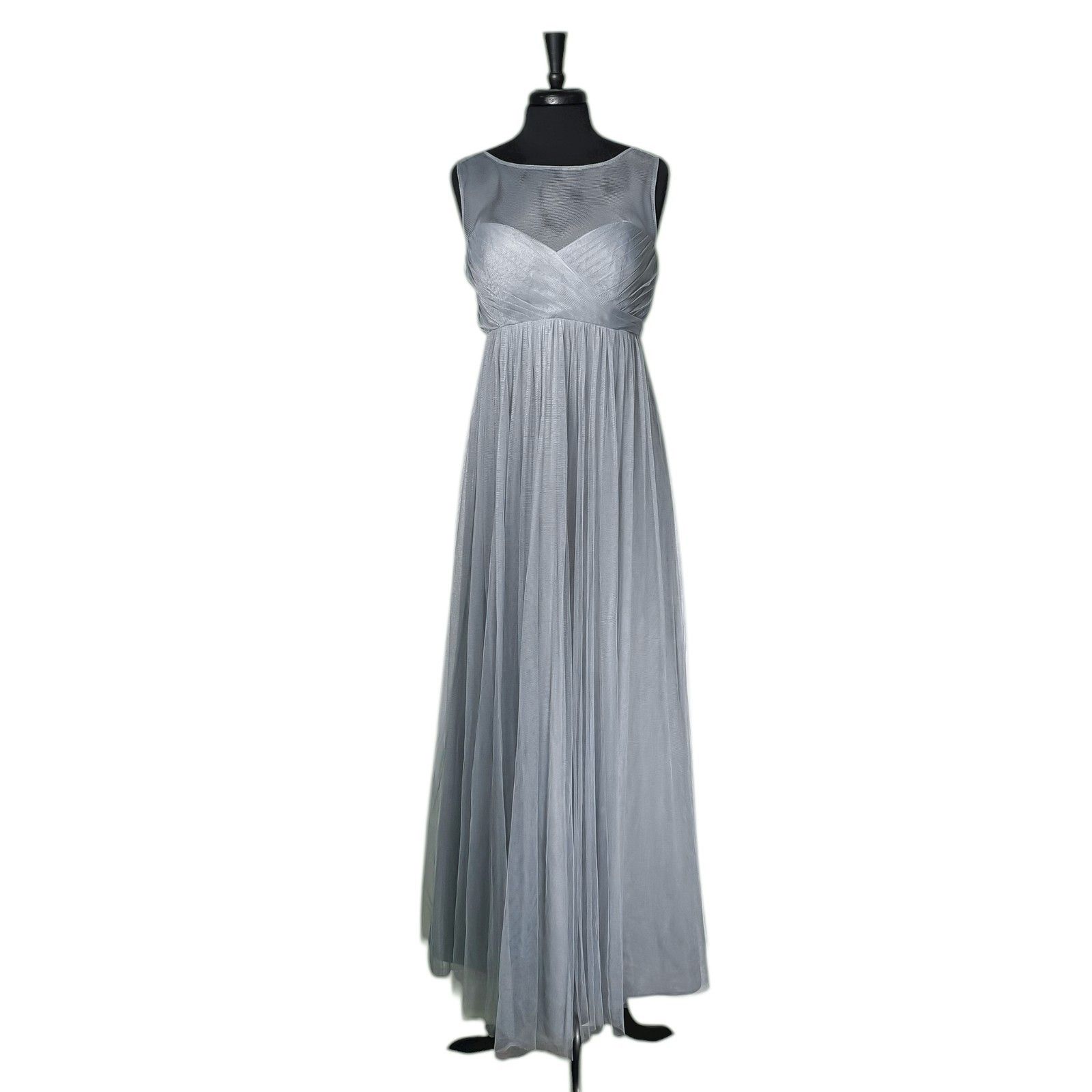 Jenny Yoo Women’s Maxi Dress Seafoam Green Chiffon Tulle Bridesmaid Formal 10